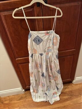 Damson Madder Peaches Apron Dress - Anthropology